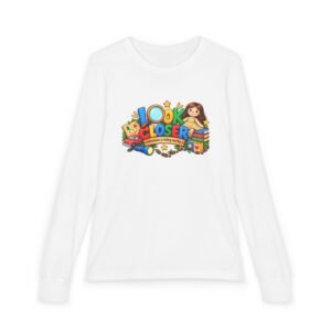 Look Closer Kids Long Sleeve Tee | Rebecca Ann Playroom Illustration
