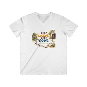 Keep Looking, Keep Going Tee | Motivational Storybook Graphic V-Neck